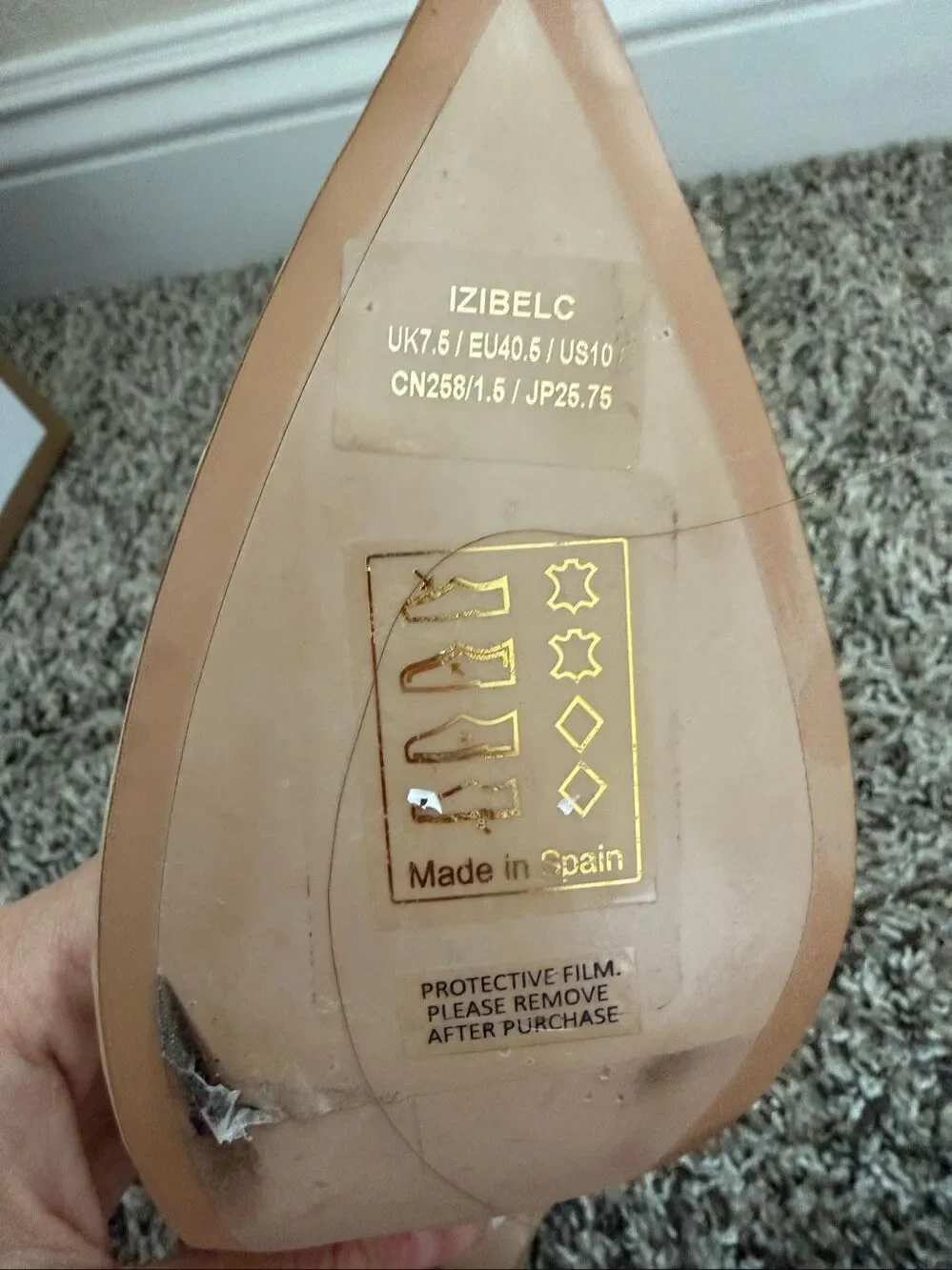 NWT Ted Baker Sz 10 Patent Leather Nude Pink Heels